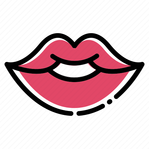 Flat, kiss, lips, romance, romantic, valentine icon - Download on Iconfinder