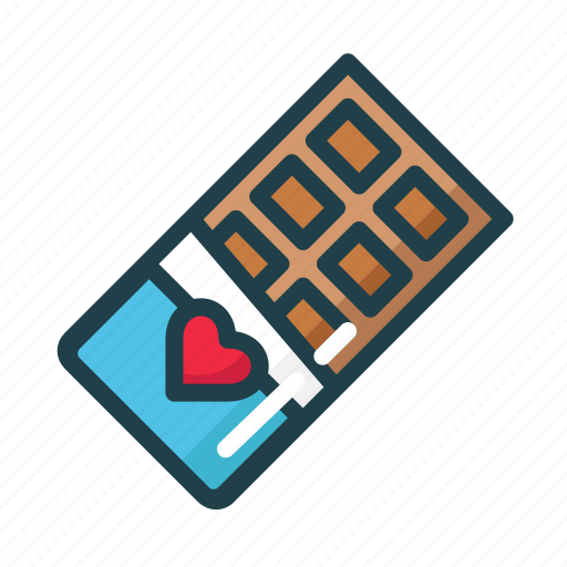 Bar, chocolate, heart, love, valentine icon - Download on Iconfinder