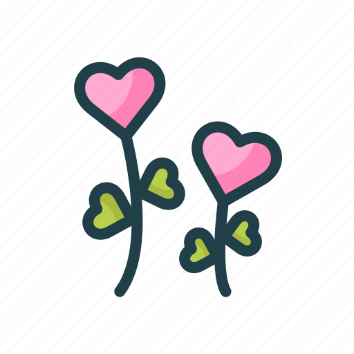 Flower, heart, love, pink, valentine icon - Download on Iconfinder