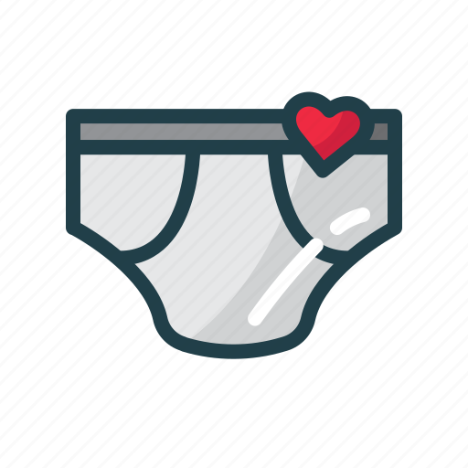 Heart, love, men, underware, valentine icon - Download on Iconfinder