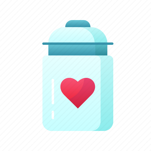 Heart, jar, love, valentine icon - Download on Iconfinder