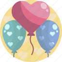 balloon, beautiful, heart, love, pink, romance, valentines