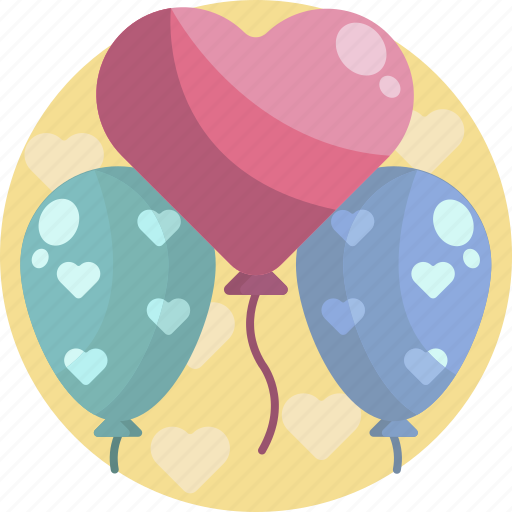 Balloon, beautiful, heart, love, pink, romance, valentines icon - Download on Iconfinder