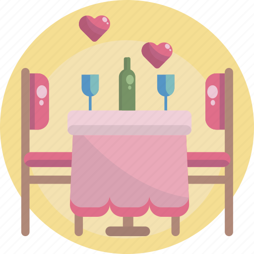 Anniversary, decorative, dinner, lovely, lovers, relationship, valentines icon - Download on Iconfinder