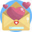 heart, letter, love, message, postcard, romance, valentines 