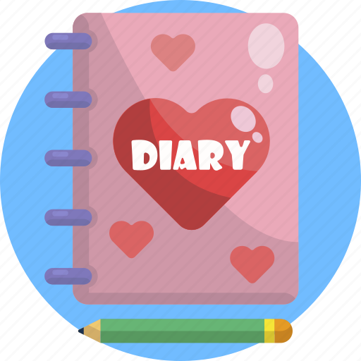 Cute, diary, heart, love, message, pink, valentines icon - Download on Iconfinder