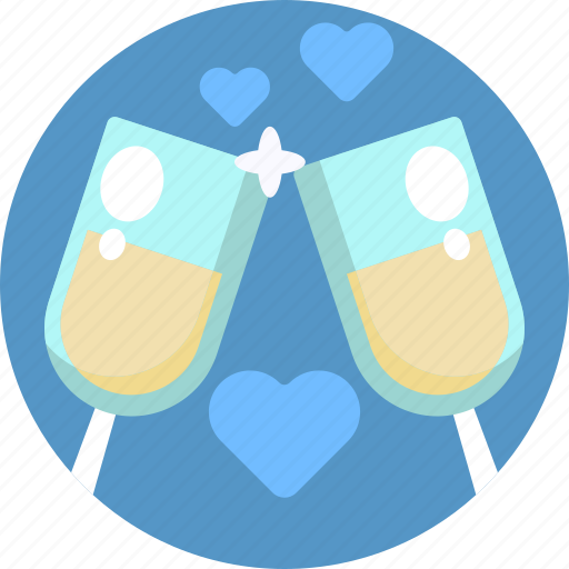 Celebration, champagne, couple, drink, relationship, toast, valentines icon - Download on Iconfinder