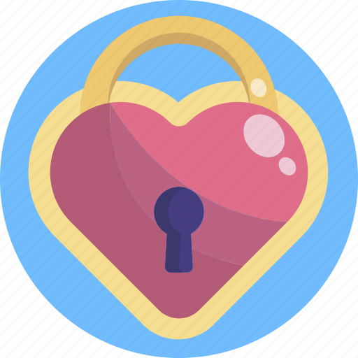 Forever, heart, lock, locket, pink, relationship, valentines icon - Download on Iconfinder