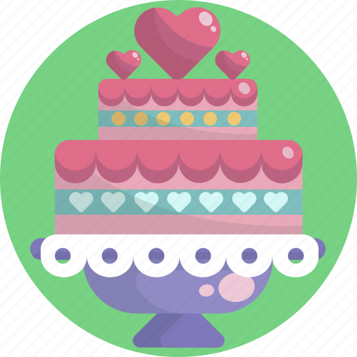 Beautiful, cake, heart, love, pink, sweet, valentines icon - Download on Iconfinder