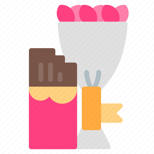 Bouquet, chocolatte, chocolate, bar icon - Download on Iconfinder