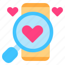 find, love, smartphone, valentine, heart, phone