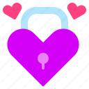 love, lock, heart, valentine, security