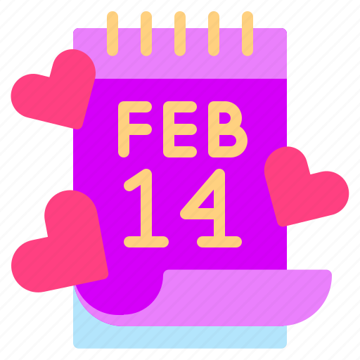 Valentine, date, calendar, love, wedding icon - Download on Iconfinder