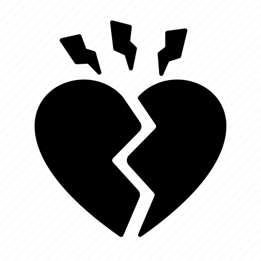 Broken, heart, broken heart, love, heartbreak, sad icon - Download on Iconfinder