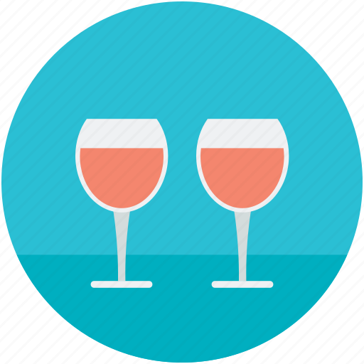 Alcohol, alcoholic drink, drink, party drink, wine glasses icon - Download on Iconfinder