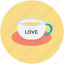 heart teacup, passion, saucer, tea, valentine day 