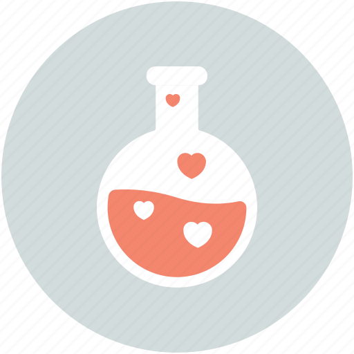 Chemical flask, love analysis, love symbol, marriage, research icon - Download on Iconfinder