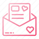 love, letter, communication, mail, heart, like, romance, message, valentines day