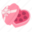 chocolate, heart, gift, box, chocolate gift, present, love, valentine, romantic 