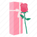 gift, box, love, present, gift-box, rose, valentine, romantic, pink