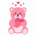 teddy, bear, heart, teddy-bear, romantic, valentines day, love, valentine, gift