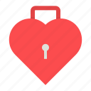 day, heart, keyhole, lock, romance, valentines