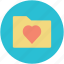heart on folder, internet romance, love concept, love folder, online romance 