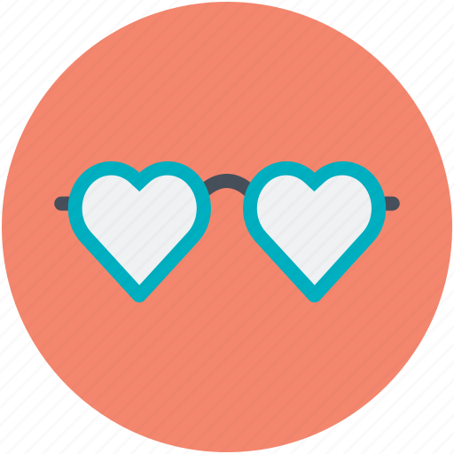 Heart glasses, love, love theme, passion, style icon - Download on Iconfinder
