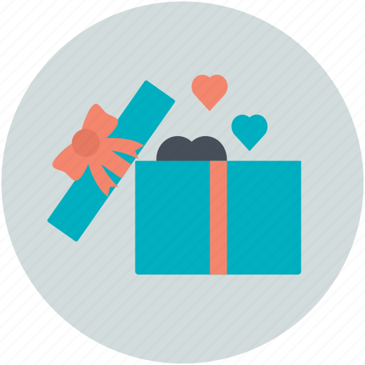 Heart shaped, love present, opened gift box, passion, present, sensation icon - Download on Iconfinder