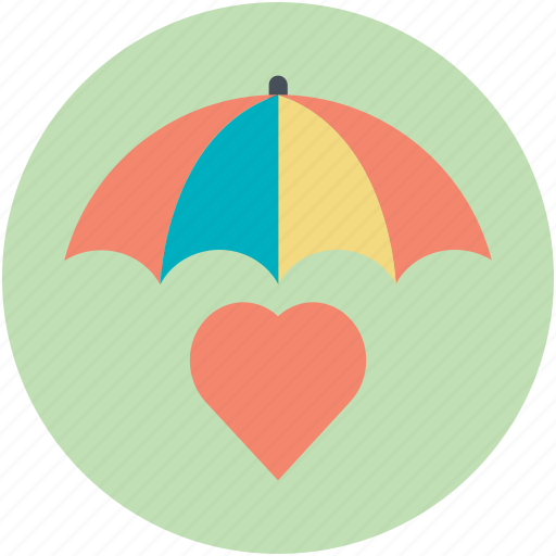 Heart under umbrella, love care, protect health, save love, valentine icon - Download on Iconfinder