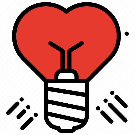 Buld, idea, love, proposal, romantic, valentines day icon - Download on Iconfinder