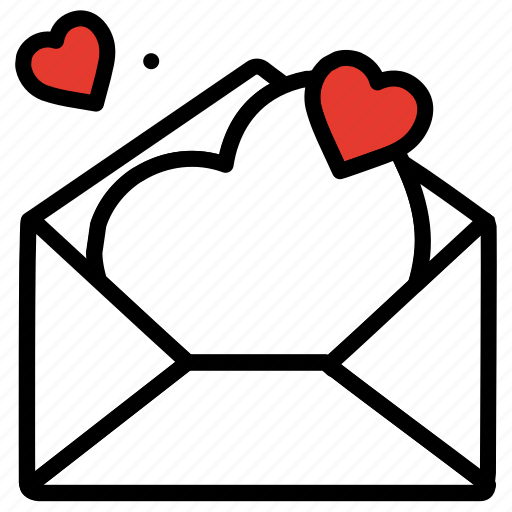 Email, heart, love letter, love message, proposal, romantic icon - Download on Iconfinder