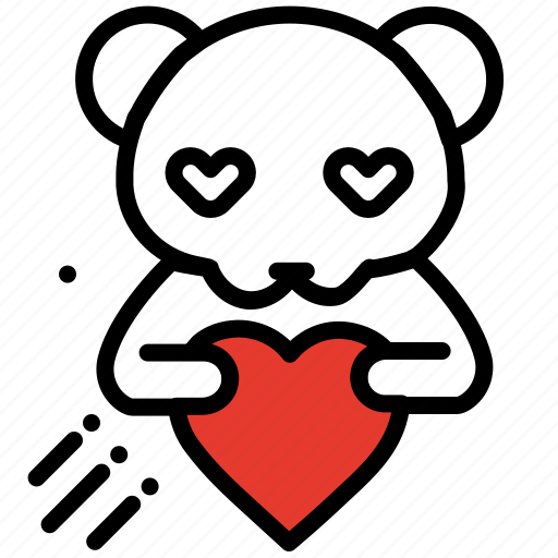 Bear, gift, heart, love, romance, valentines day icon - Download on Iconfinder