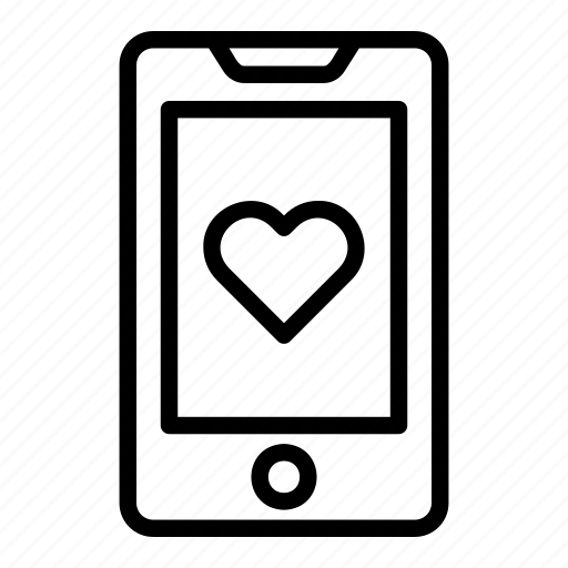 Phone, mobile, smartphone, love, valentines icon - Download on Iconfinder