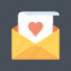 email, hearth, letter, love, mail, valentine, valentine&#x27;s 