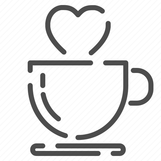 Coffee, drink, glass, cup, hot, heart icon - Download on Iconfinder