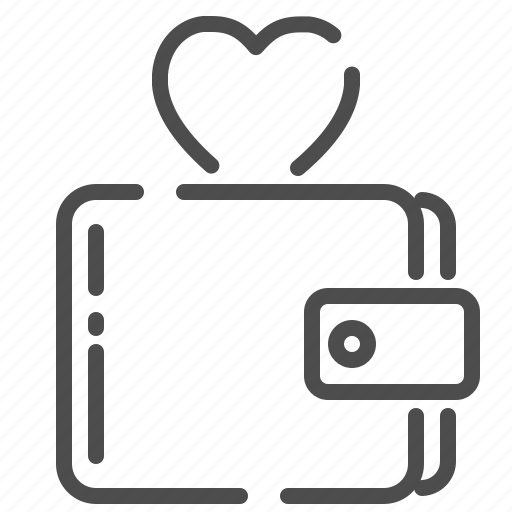 Wallet, money, finance, business, cash, love, heart icon - Download on Iconfinder