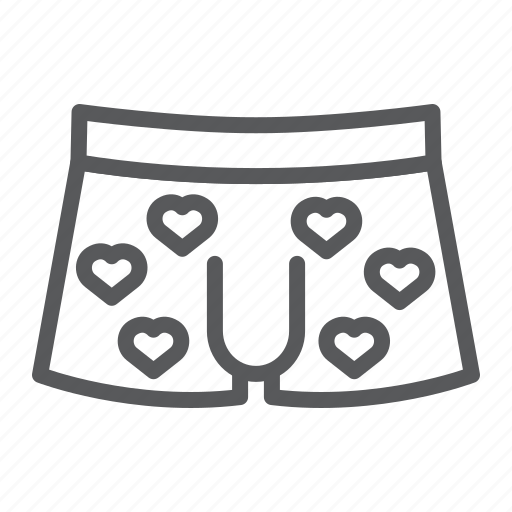 Men, underwear, valentines, day, clothes, sexy, heart icon - Download on Iconfinder