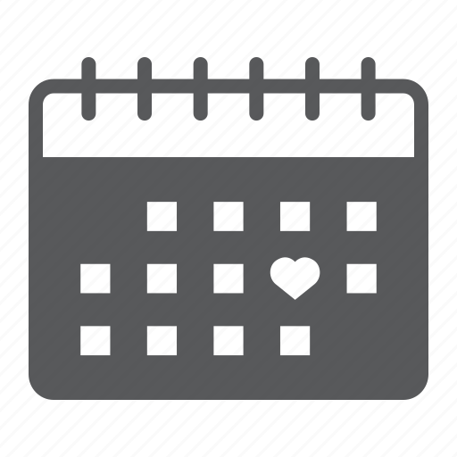 Valentines, day, calendar, love, heart, february, holiday icon - Download on Iconfinder