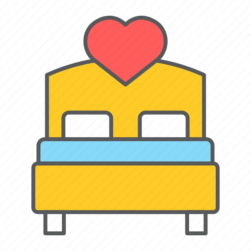 Love, bed, heart, valentines, day, sex, wedding icon - Download on Iconfinder