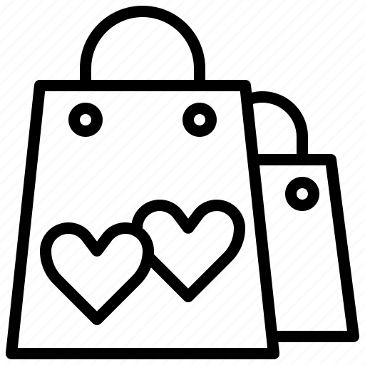 Shopping, bag, online, shop, commerce, and, love icon - Download on Iconfinder