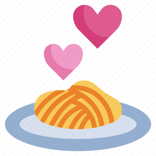 Food, and, restaurant, spaghetti, dinner, valentines icon - Download on Iconfinder