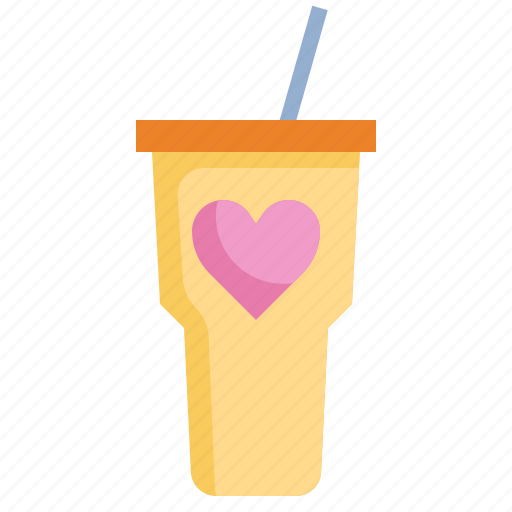 Glass, drink, valentines, heart, love icon - Download on Iconfinder