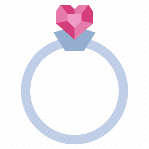 Ring, jewelry, diamond, accesory, heart icon - Download on Iconfinder