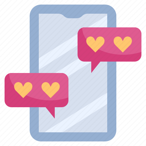 Smartphone, mobile, app, chat, love, and, romance icon - Download on Iconfinder