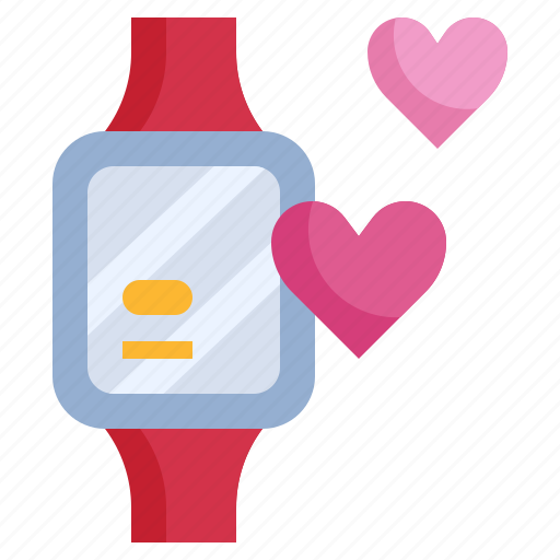Smart, watch, time, heart, valentines, love icon - Download on Iconfinder