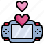 game, joystick, technology, heart, love 