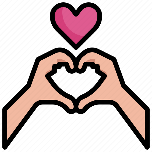 Hand, heart, love, romance, valentines icon - Download on Iconfinder