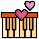 piano, music, and, multimedia, love, romance, valentines