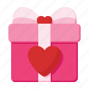 gift, heart, valentine, party